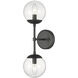 Avell Indoor Wall Sconce Wall Light in Matte Black
